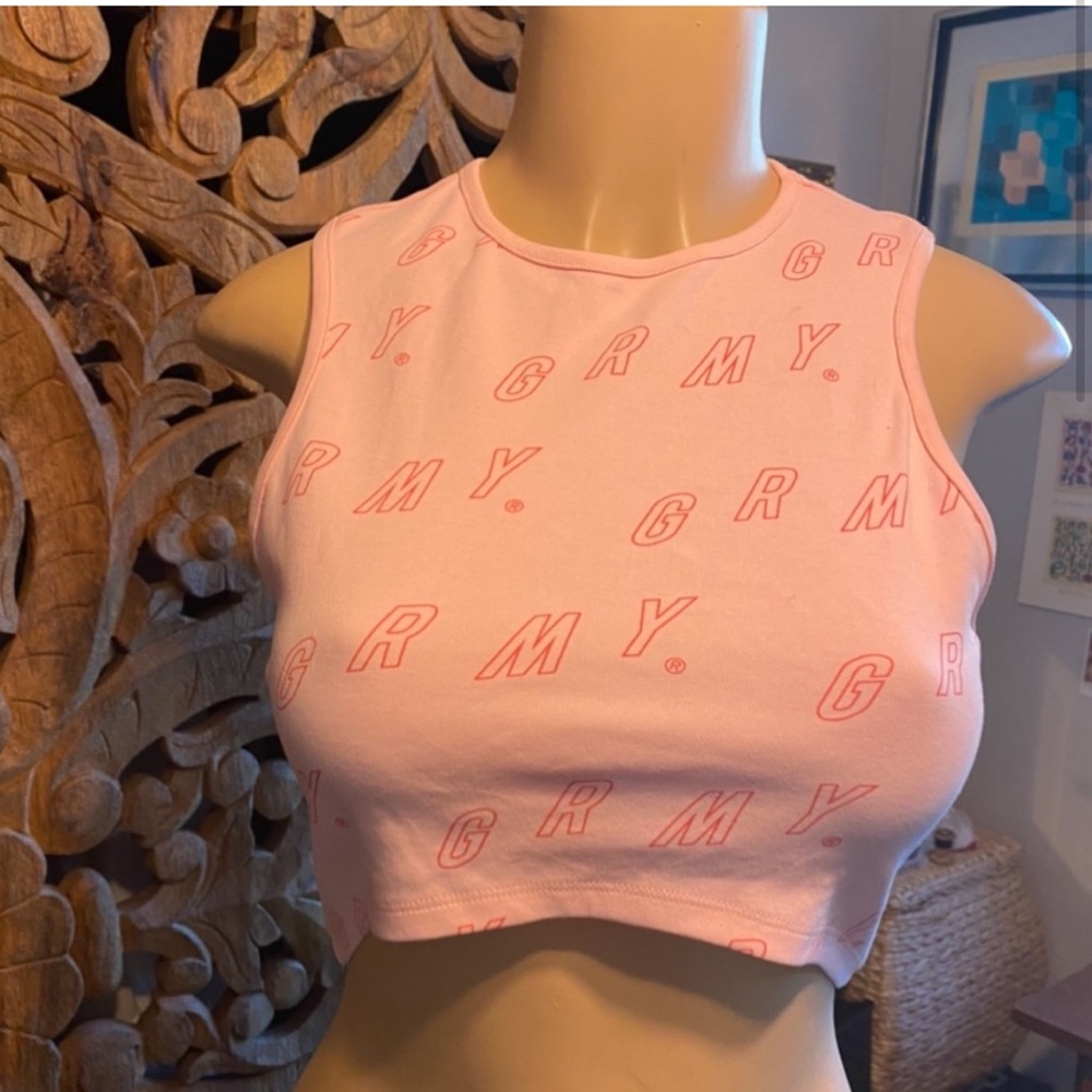 GRMY- pink crop tank top NWOT